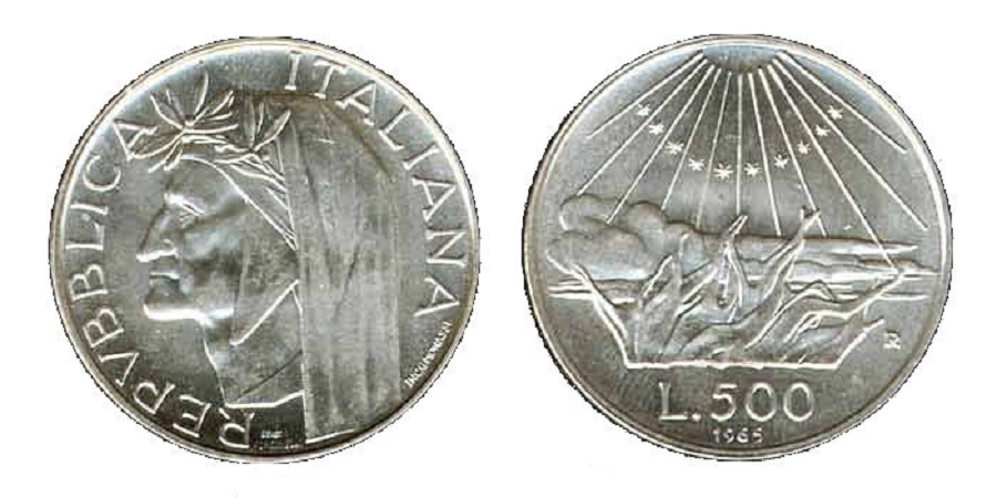 500 Lire Dante Alighieri